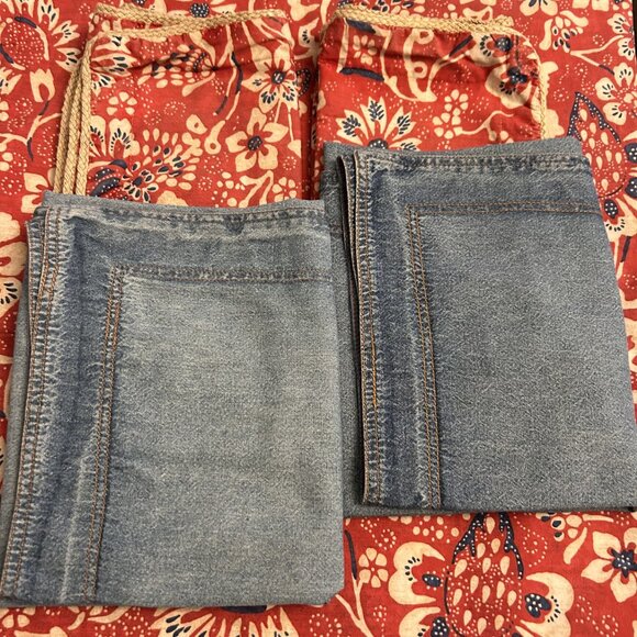 Ralph Lauren Queen 5-piece Duvet Cover set with 2 shams & 2 Queen Denim shams - Picture 4 of 11